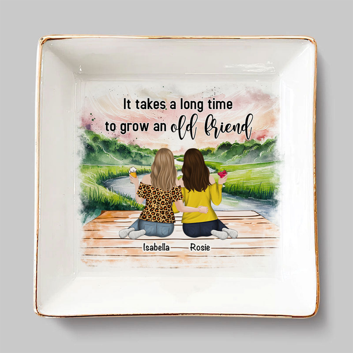 Grow An Old Friend – Personalized Custom Jewelry Dish