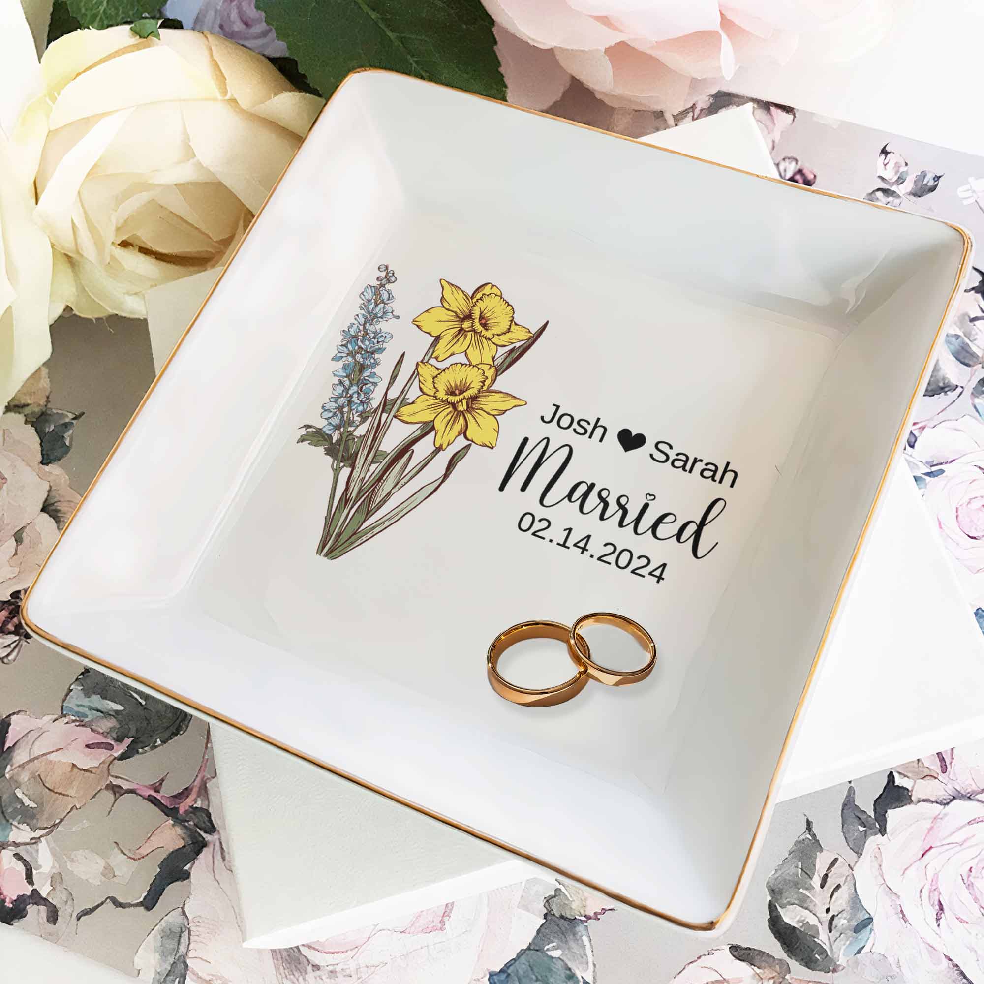 Married Since – Personalized Jewelry Dish